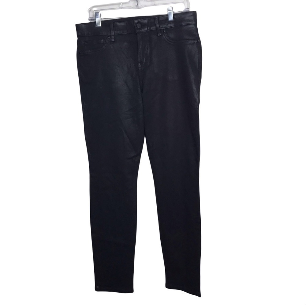 Level 99 Black Coated Jeans Size 32 / 14